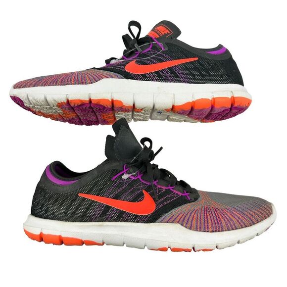 Nike Womens Flex Adapt TR Athletic Shoes Multicolor 831579-004 Stripe Knit 7.5M - Picture 1 of 10